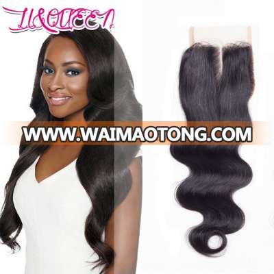 8A peruvian virgin hair lace closure 4*4 peruvian body wave closure Li&Queen human hair closure Free Middle 3 Part front Toupee