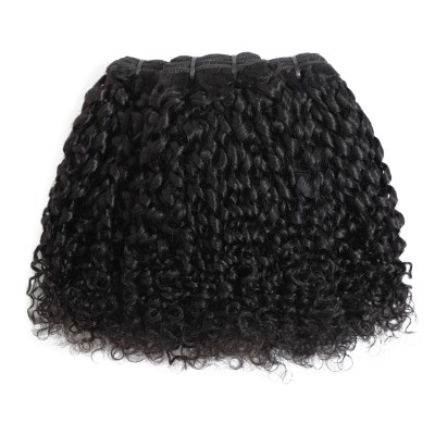 Hot Selling Double Drawn Virgin Funmi Hair pixie curl funmi hair