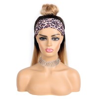 Wholesale New Style Half Headband Cheap Machine Made Black ,Ombre brazilian Human Hair Wigs for Women