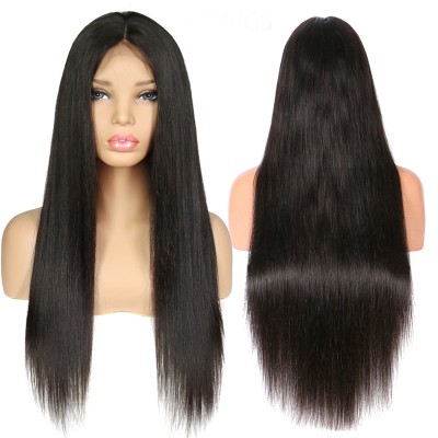 wholesale virgin hair Gorgeous Lace Front Wig 9A 100% double drawn Virgin brazilian hair