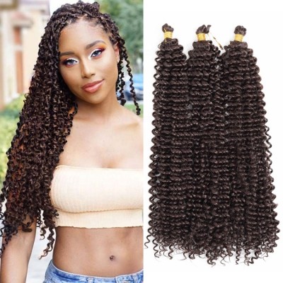 Whosale Passion Twist Hair  Water Wave Crochet Braids for Passion Twist 18"  Braiding Hair Hair Extension