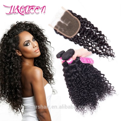 Malaysian Virgin Hair Deep Wave With Closure Human Hair With Closure Malaysian Virgin Hair 3 Bundles With Closure