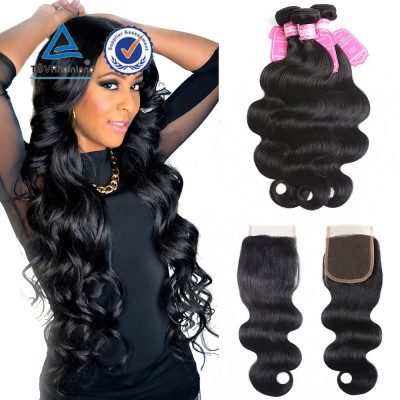 Brazilian Body wave hair , Peruvian hair grade 10A virgin 100% human hair