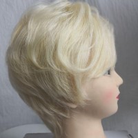 2019 New Wholesale Pixie Cut Short Hair 613 Blonde Wig None Lace Machine Made 100% Brazilian Human Hair Wig for Women