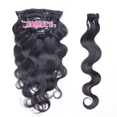 Crochet braids with human hair bulk clip in straight hair 100% Peruvian human hair extension