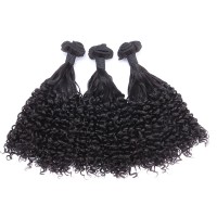 Li&queen Hair 10A 11A 12A Grade Virgin Brazilian Cuticle Aligned Pissy Curl Double Drawn Hair Extensions