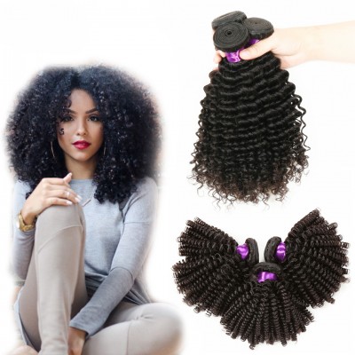 Malaysian human hair extension kinky curly hair 100% human hair extension wholesale