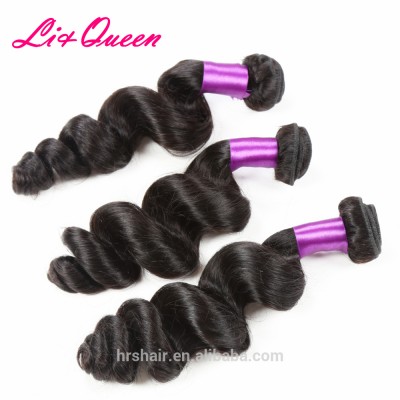 Liqueen loose wave 100% peruvian virgin hair extension human,100% raw unprocessed virgin peruvian hair