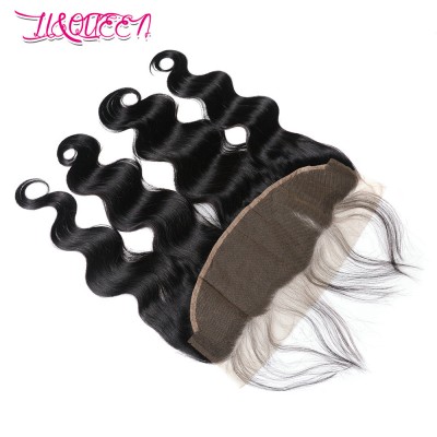 10 A Grade Raw indian Remy Hair Full Frontal Closure 13x4 Ear to Ear Lace Frontal