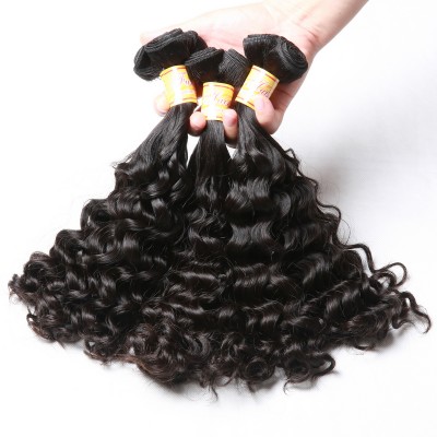 Unprocessed Virgin Indian Human High Quality Unprocessed Virgin Hair Raw Indian Temple Hair Double Drawn human hair weave