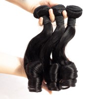 Top Quality Peruvian Hair Extensions Funmi  Egg Curly Romance Hair Bundles Three Bundles With 1pc