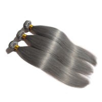 new product Wholesale cheap 100% brazilian grey human hair weaving for braiding