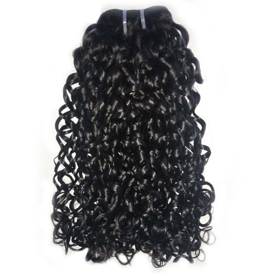 High Quality Indian Human Hair 3 Bundles Natural Color Aunty and Sexy Funmi Hair Double Drawn Funmi Hair 8-22 inch FDSHINE