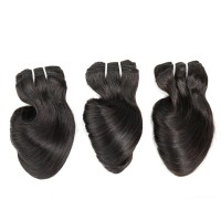 Bliss Toocci Funmi Hair Virgin Brazilian Cuticle Aligned Hair Bouncy Curl Human Hair Weave with Closure