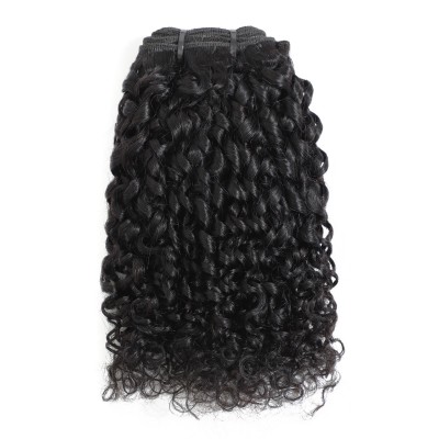 12A Double Drawn Virgin Cuticle Aligned Pixie Curl Funmi Hair Bundles With Closure