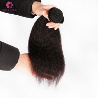 China manufacturer wholesale brazilian human hair kinky straight closure