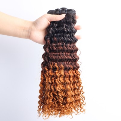 Multiple colour Grade 12A Deep wave with lace closure vendors in bulk cuticle aligned 100% brazilian human virgin hair bundles