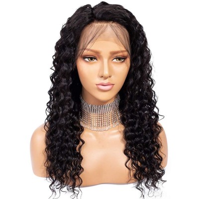 13*6 Lace Front Wigs Human Hair Pre Plucked Frontal Wig for Woman Brazilian Deep Wave Human Hair Wigs with Baby Hair