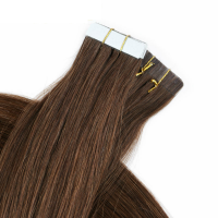 Top quality 10A peruvian remy human hair straight PU tape on hair Extensions