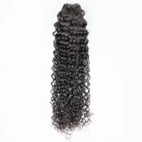 Factory Supply Unprocessed 100%  virgin human hair italy curly 3 Bundles with closure hair extension